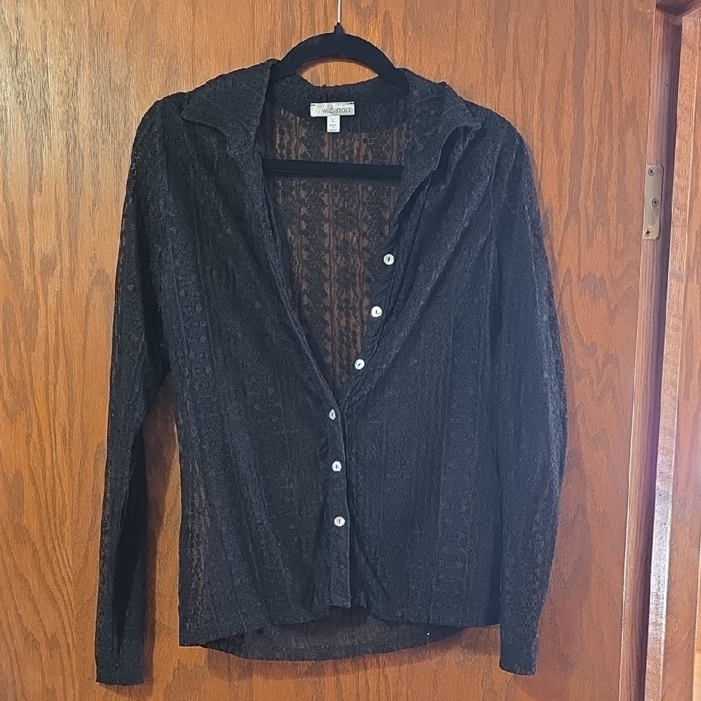 Elegant Black Lace Blouse Boot Barn